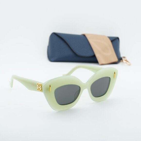 Loewe LW40127I 95A Cat Eye Sunglasses – Green\\Grey main image 5